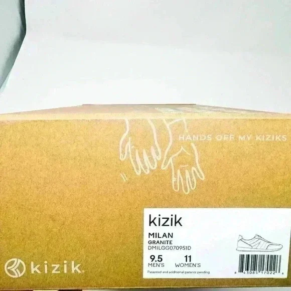 BRAND NEW IN BOX Kizik Milan Men's nylon Sneaker Grey Granite Color Multi Sizes - Picture 11 of 11